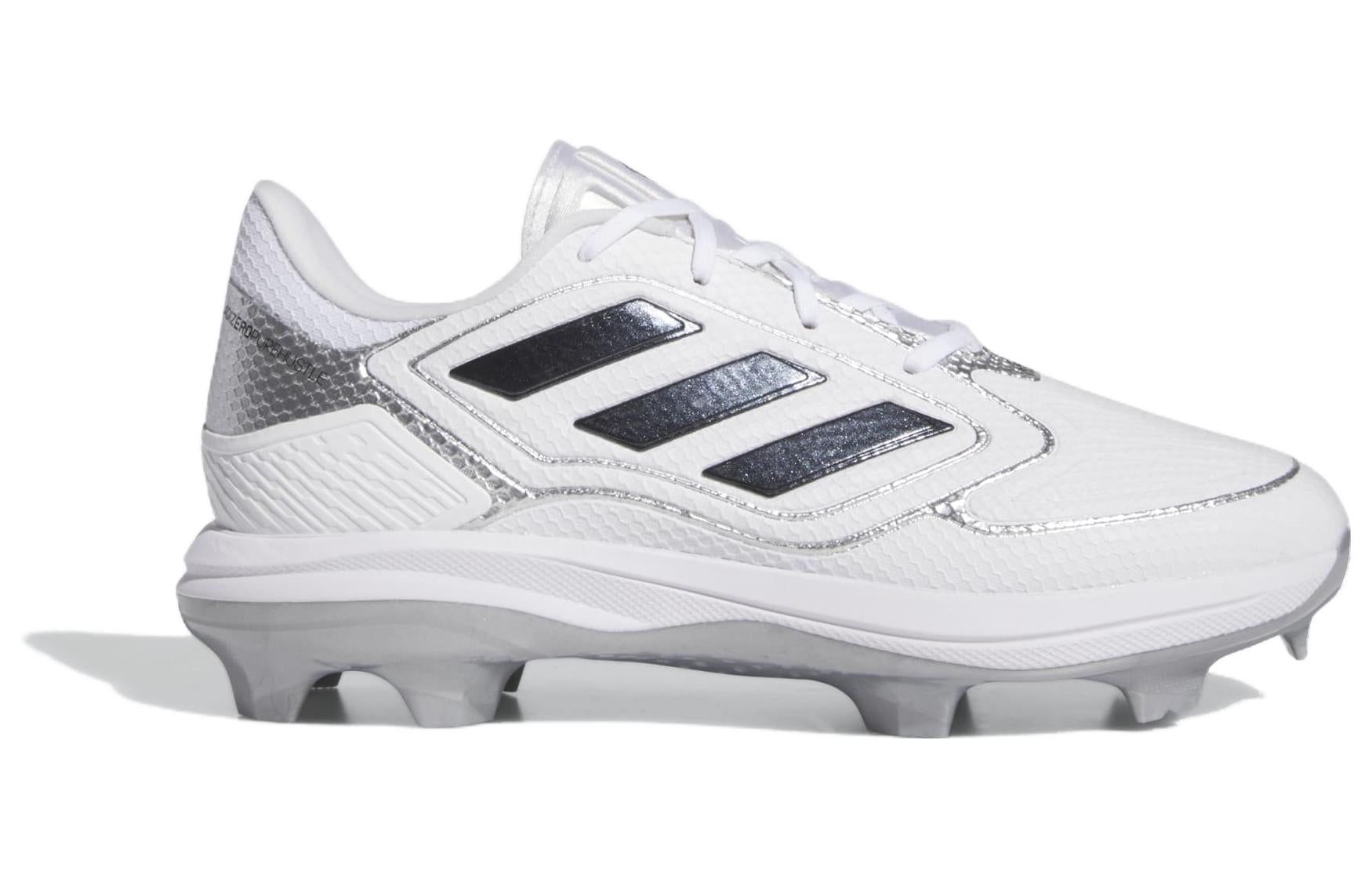 (WMNS) adidas Adizero PureHustle 3 TPU Cleats 'White Black Silver' IG7137 sold by KicksCrew product image thumbnail 2