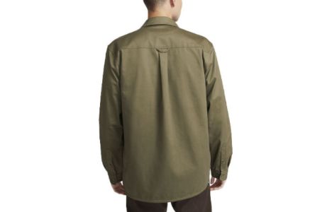 Nike SB Woven Skate Long-Sleeve Button Down 'Olive' DQ6288-222 sold by KicksCrew