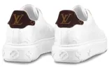 (WMNS) LOUIS VUITTON Time Out Trainers 'White Logo with Monogram' 1AAP6D sold by KicksCrew