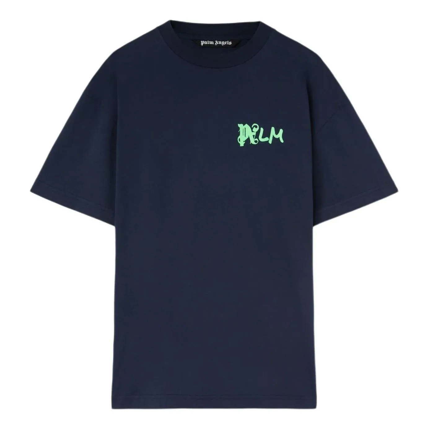 Palm Angels I Am Lost T-Shirt 'Navy Blue' PMAA072S24JER0044670 sold by KicksCrew