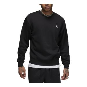 Jordan Essentials Fleece Crewneck Sweatshirt 'Black' FJ7777-010 sold by KicksCrew