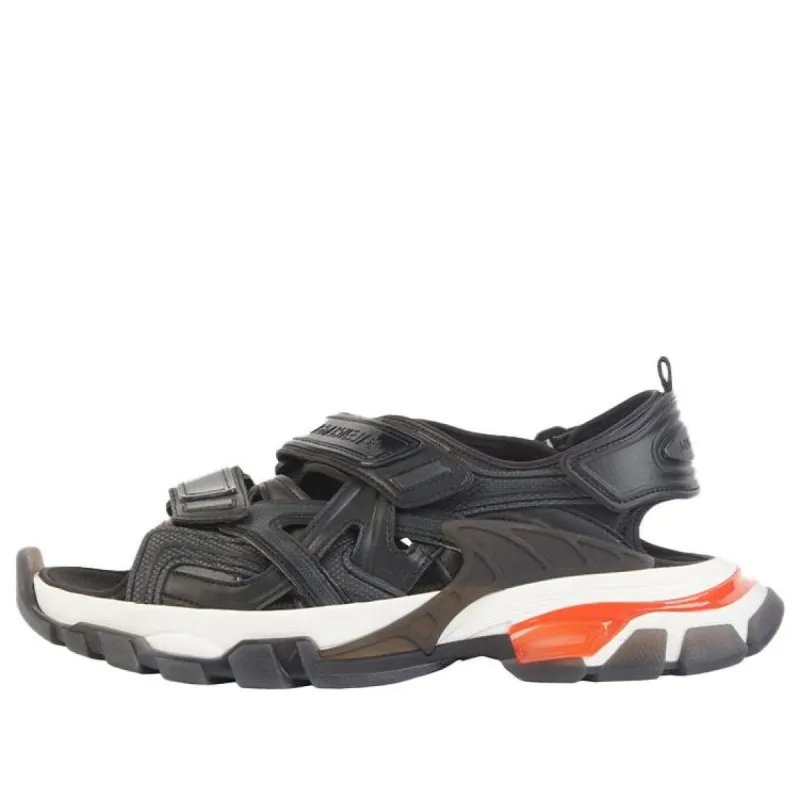 (WMNS) Balenciaga Track 2.0 Sandals 'Black Red' 655948W2CC31096 sold by KicksCrew