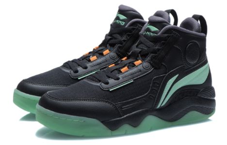 Li-Ning Basketball Shoes 'Black Mint Green' AGBR081-2 sold by KicksCrew