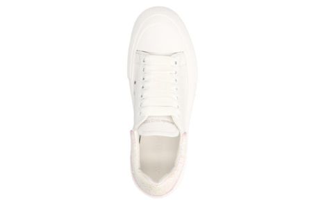 (WMNS) Alexander McQueen Deck Sneakers 'White Pink Glittered' 702047WICEV8868 sold by KicksCrew