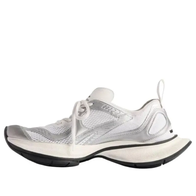 (WMNS) Balenciaga Circuit Sneakers 'White and Silver Polyester Nylon TPU and Polyurethane' 793944WFLGY9100 sold by KicksCrew