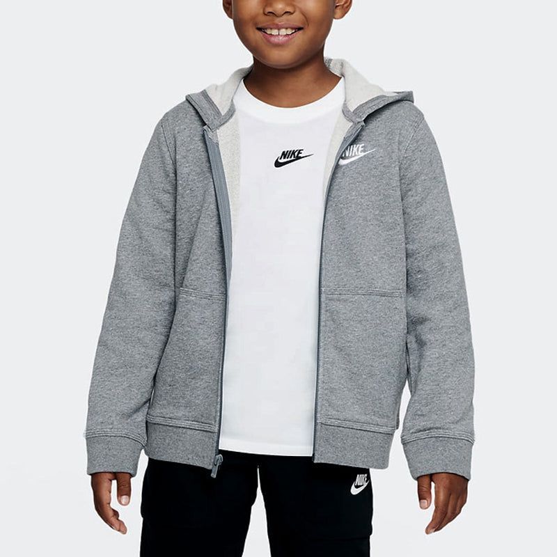 Nike Sportswear Club Logo Hoodie 'Grey' DD1698-091 sold by KicksCrew product image thumbnail 5