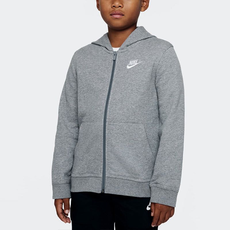 Nike Sportswear Club Logo Hoodie 'Grey' DD1698-091 sold by KicksCrew product image thumbnail 3