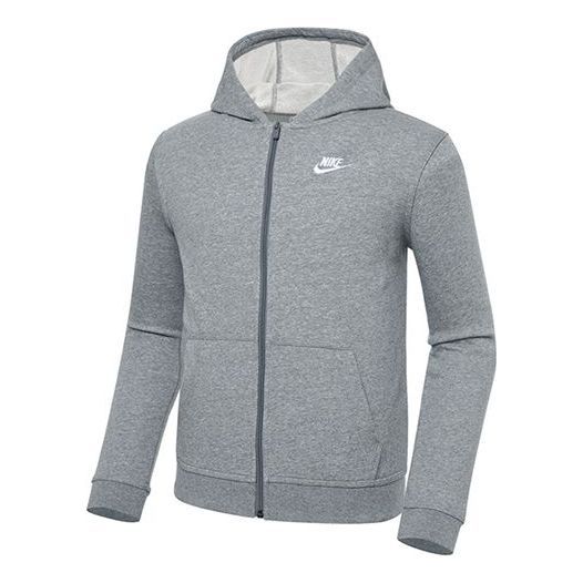 Nike Sportswear Club Logo Hoodie 'Grey' DD1698-091 sold by KicksCrew
