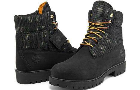 Timberland Heritage 6 Inch Boot 'Black Nubuck with Camo' A2KK9W sold by KicksCrew