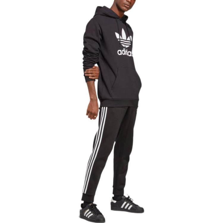 adidas originals Adicolor Classics Trefoil Hoodie 'Black' IA4883 sold by KicksCrew product image thumbnail 2