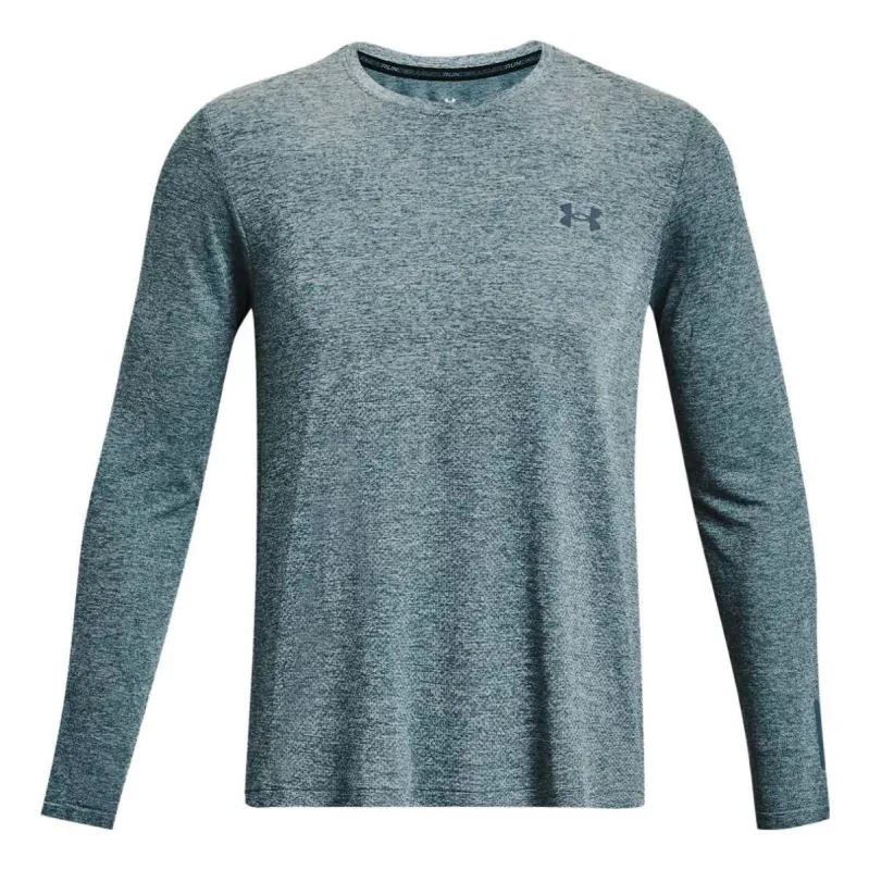 Under Armour Seamless Stride Long Sleeve 'Blue' 1375693-414 sold by KicksCrew