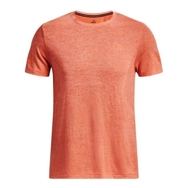 Under Armour Seamless Stride Short Sleeve 'Frosted Orange' 1375692-848 sold by KicksCrew