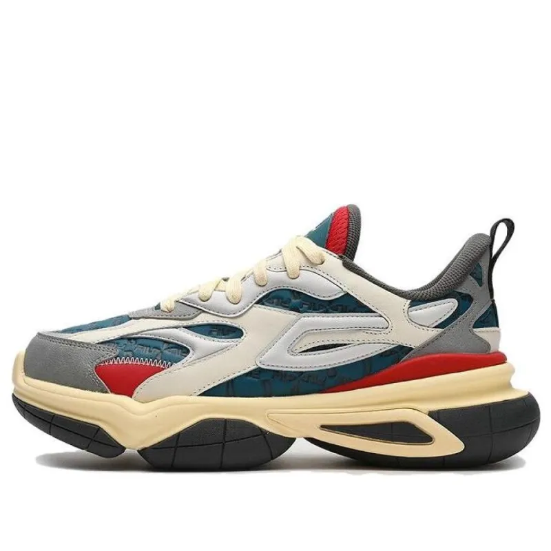 FILA NUCLEO ICONA Chunky Sneakers 'White Grey Teal' F12M343103FDU sold by KicksCrew