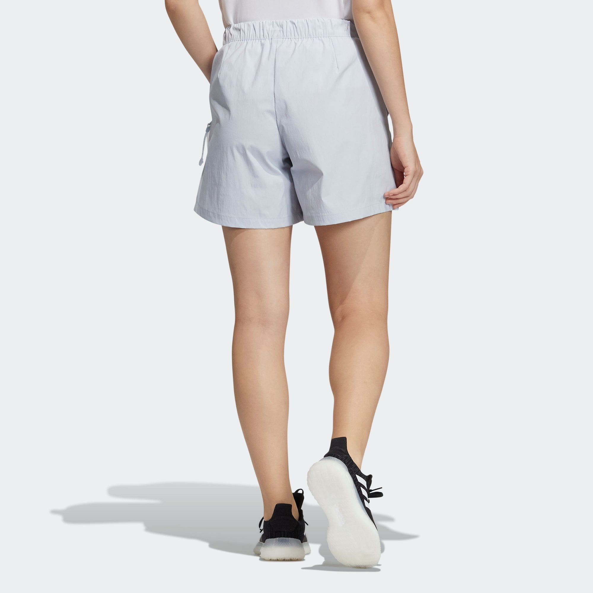 (WMNS) adidas Woven Shorts 'Blue' HA3632 sold by KicksCrew product image thumbnail 3