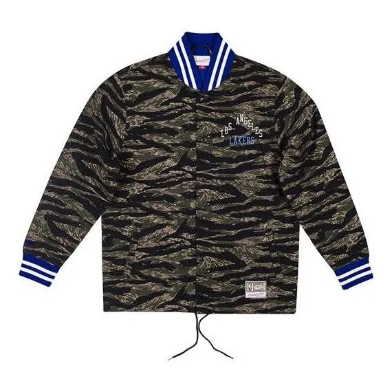 Mitchell & Ness x NBA Los Angeles Lakers Tiger Jacket 'Camo' BFJKBW19095-LALCAMO sold by KicksCrew