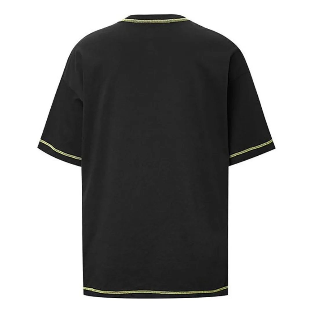 (WMNS) Converse Casual T-Shirt 'Black Yellow' 10018923-A01 sold by KicksCrew product image thumbnail 2