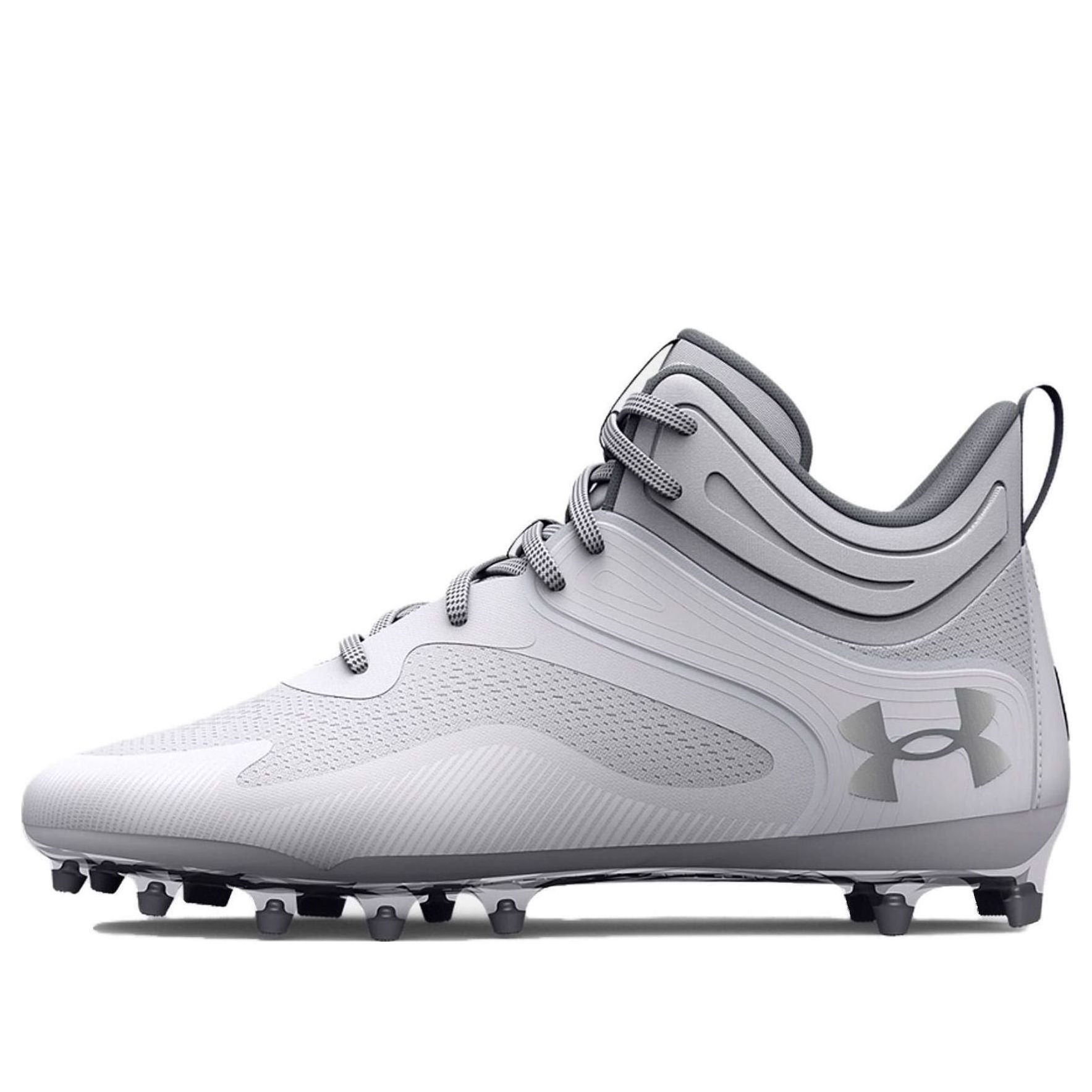Under Armour HOVR Fade 2 Command MC Mid Lacrosse Cleats 'White Grey' 3026970-102 sold by KicksCrew