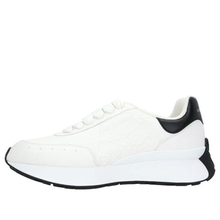 (WMNS) Alexander McQueen Sprint Runner 'White Black' 687995WIC939061 sold by KicksCrew