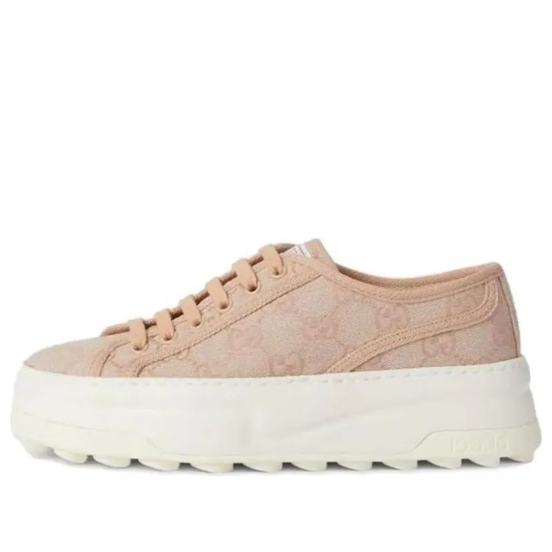 (WMNS) Gucci GG Leather Sneakers 'Neutral' 746766-FABZZ-5641 sold by KicksCrew