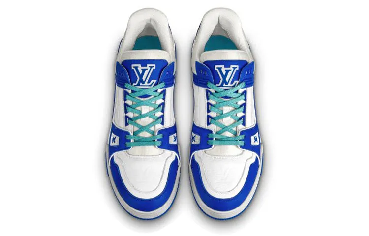LOUIS VUITTON Trainer Sneakers 'White Blue' 1A813N sold by KicksCrew product image thumbnail 2