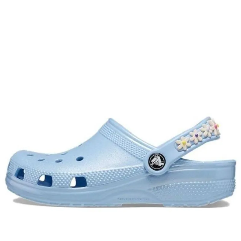 (GS) Crocs Classic Daisy Chain Clogs 'Blue' 209064-4NS sold by KicksCrew