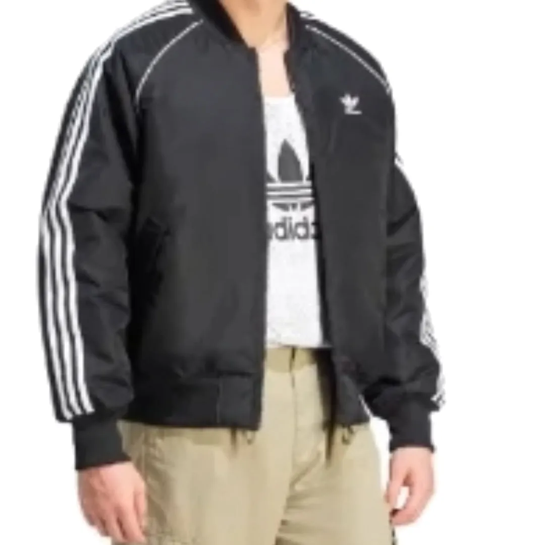 adidas Premium Collegiate Jacket 'Black White' IL2573 sold by KicksCrew product image thumbnail 3