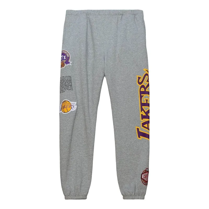Mitchell & Ness x NBA Fleece Pant 'LAL' PSWP4850-LALYYPPPGYHT sold by KicksCrew