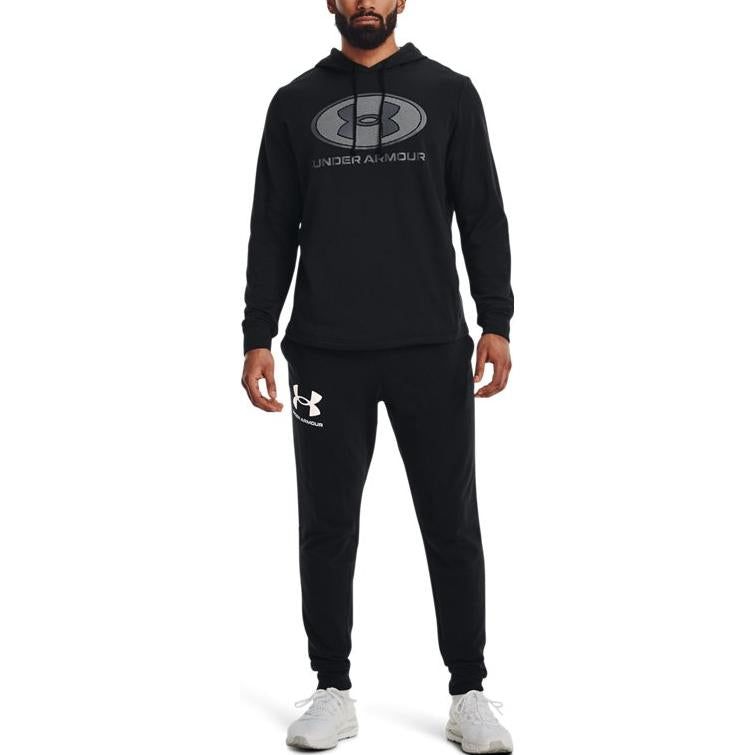 Under Armour Rival Terry Pullover Hoodie 'Black Grey' 1369470-001 sold by KicksCrew product image thumbnail 3