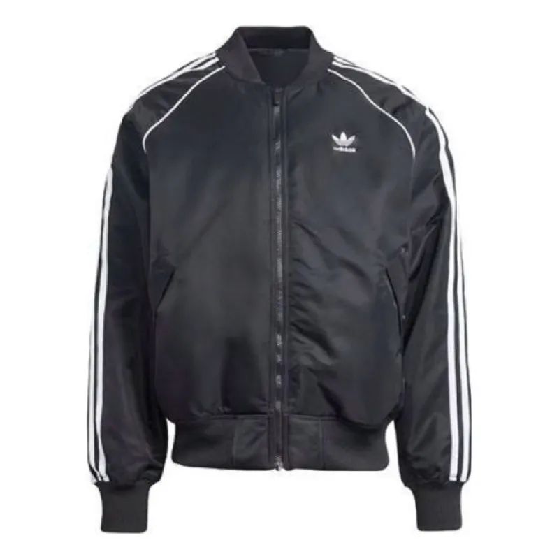 adidas Premium Collegiate Jacket 'Black White' IL2573 sold by KicksCrew
