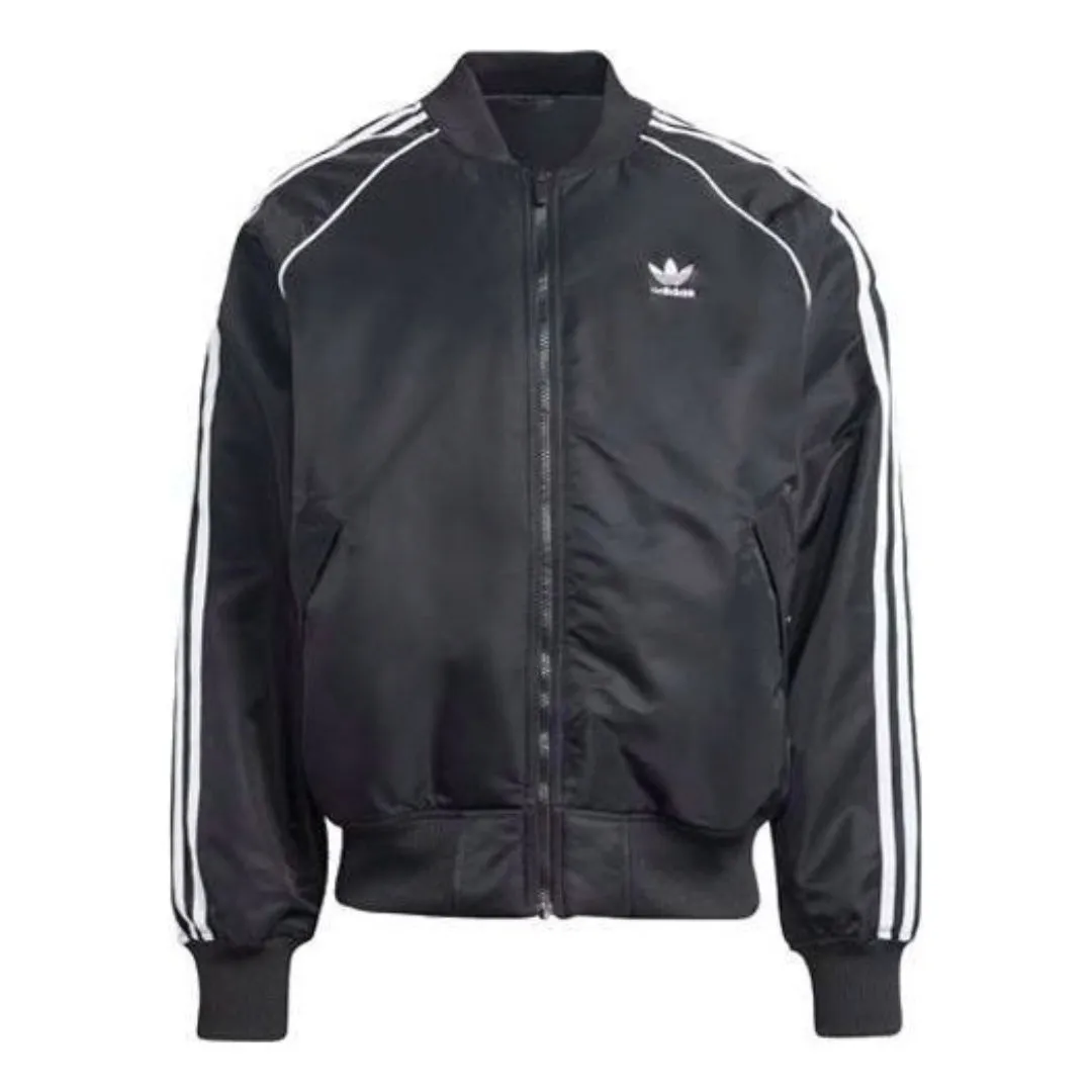 adidas Premium Collegiate Jacket 'Black White' IL2573 sold by KicksCrew