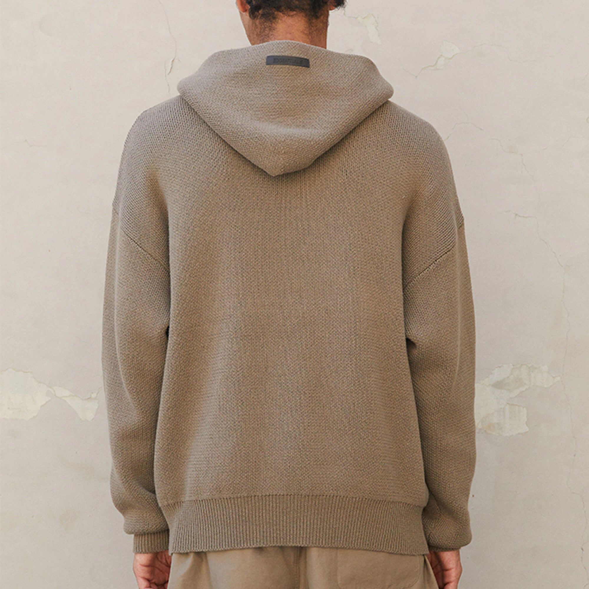 Fear of God Essentials FW21 Knit Pullover Logo Hoodie 'Harvest' FOG-FW21-014 sold by KicksCrew product image thumbnail 5