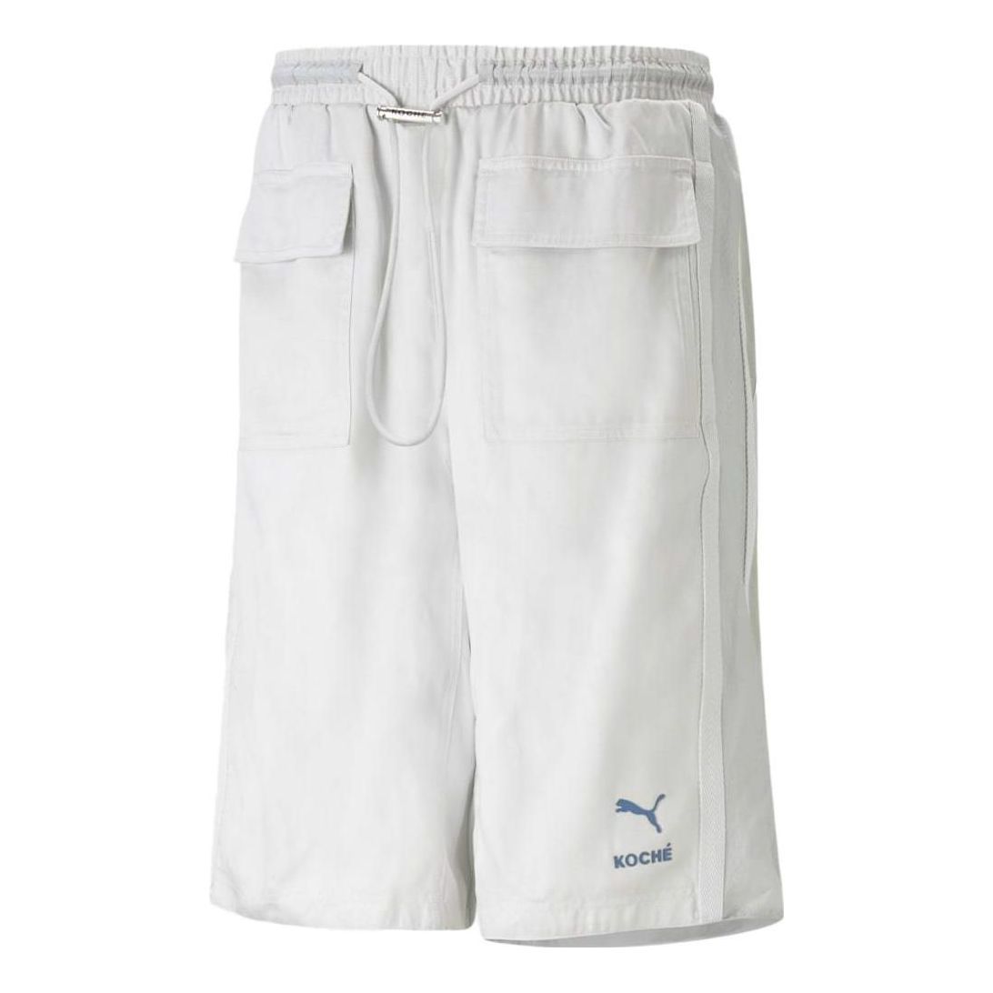 PUMA Solid Basic Shorts 'White' 538806-76 sold by KicksCrew