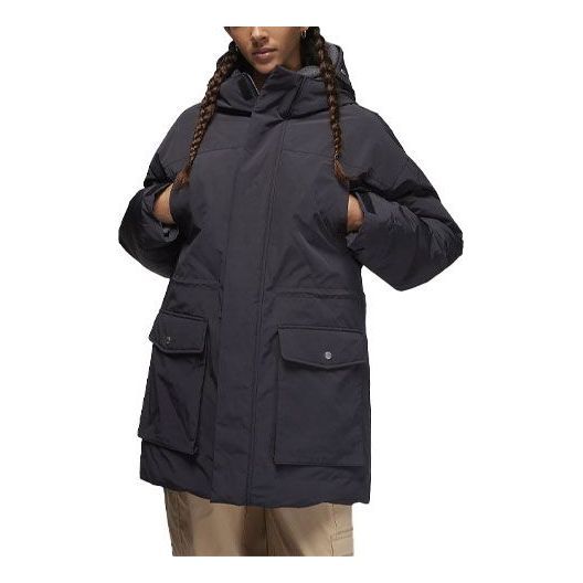 (WMNS) Air Jordan Down Parka 'Black' FB5085-010 sold by KicksCrew