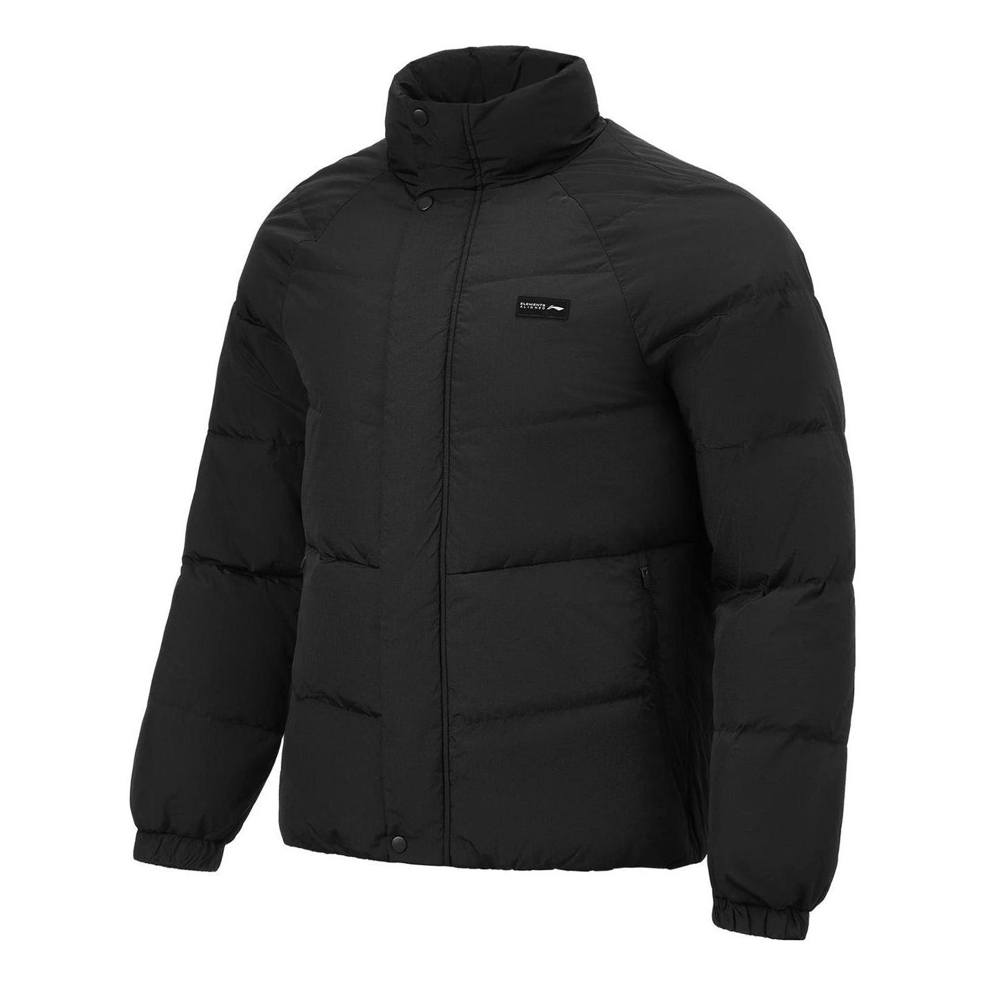 Li-Ning Logo Training Short Down Jacket 'Black' AYMT059-1 sold by KicksCrew