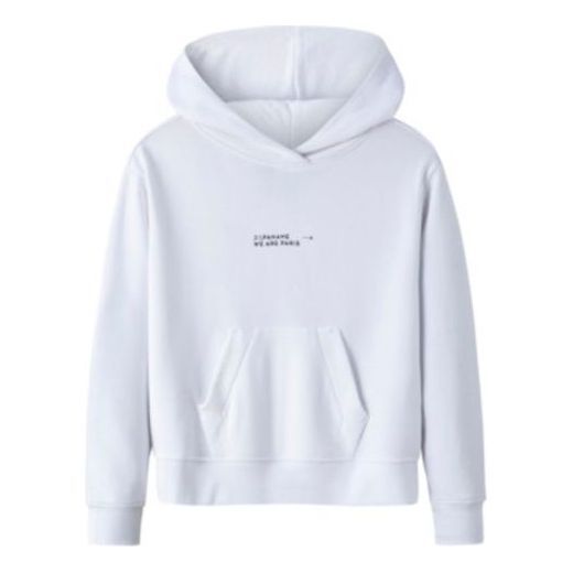 (GS) Air Jordan x Paris Saint-Germain Statement Fleece Pullover Hoodie 'White' JD2232032GS-001 sold by KicksCrew