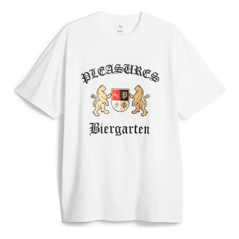 PUMA x Pleasures Graphic T-Shirt 'White' 620877-52 sold by KicksCrew
