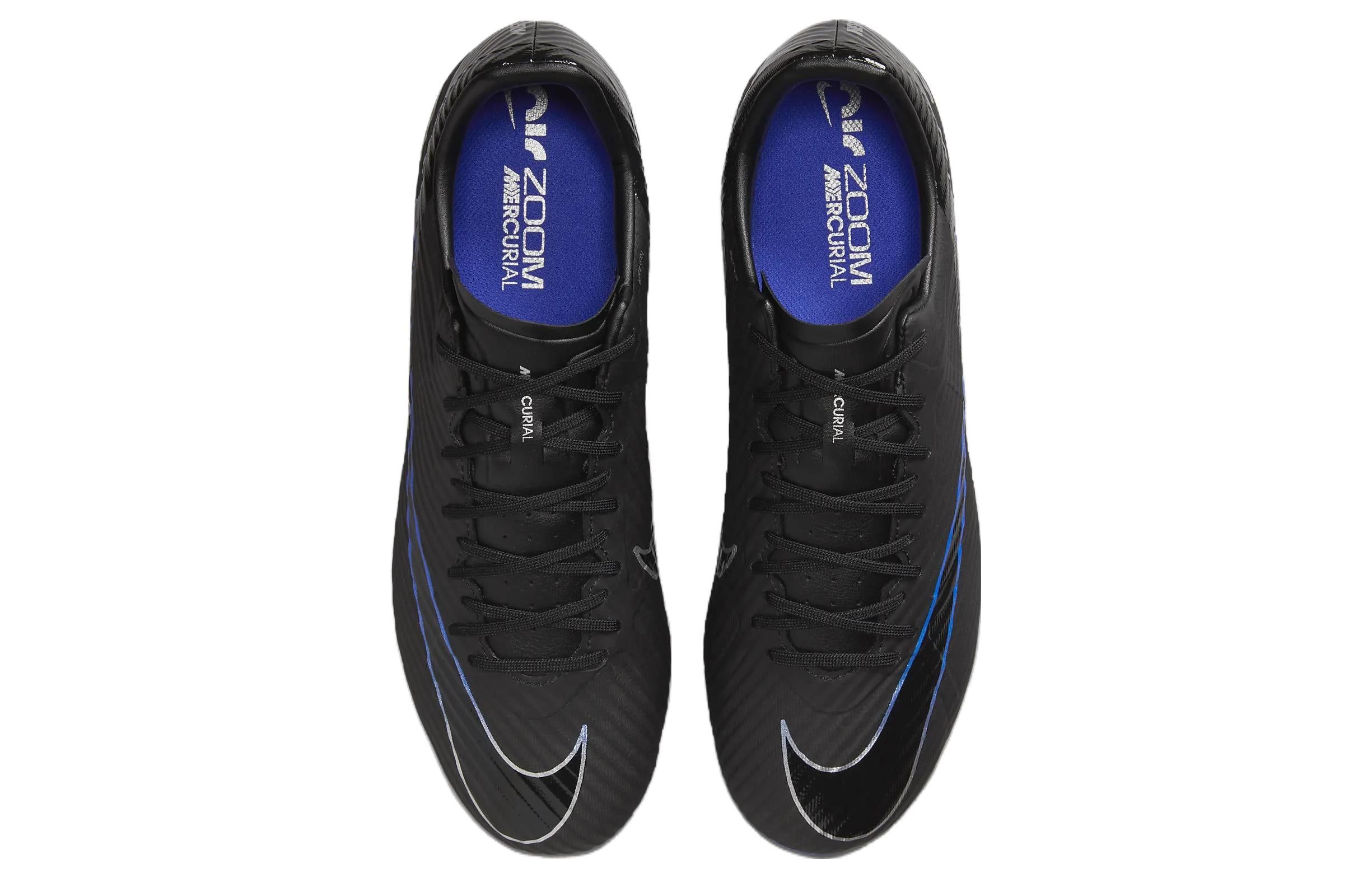 Nike Mercurial Vapor 15 Hard-Ground Soccer Cleats 'Black Hyper Royal' DJ5632-040 sold by KicksCrew product image thumbnail 4