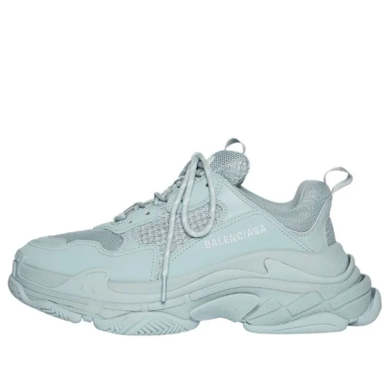 (WMNS) Balenciaga Triple S Sneakers 'Pale Blue Double Foam and Mesh' 524039W2FW14700 sold by KicksCrew