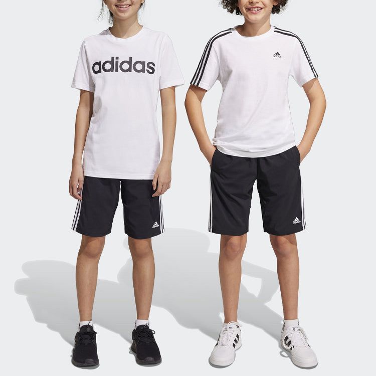 (GS) adidas Black Essentials 3-Stripes Woven Shorts 'Black' HR6332 sold by KicksCrew product image thumbnail 3