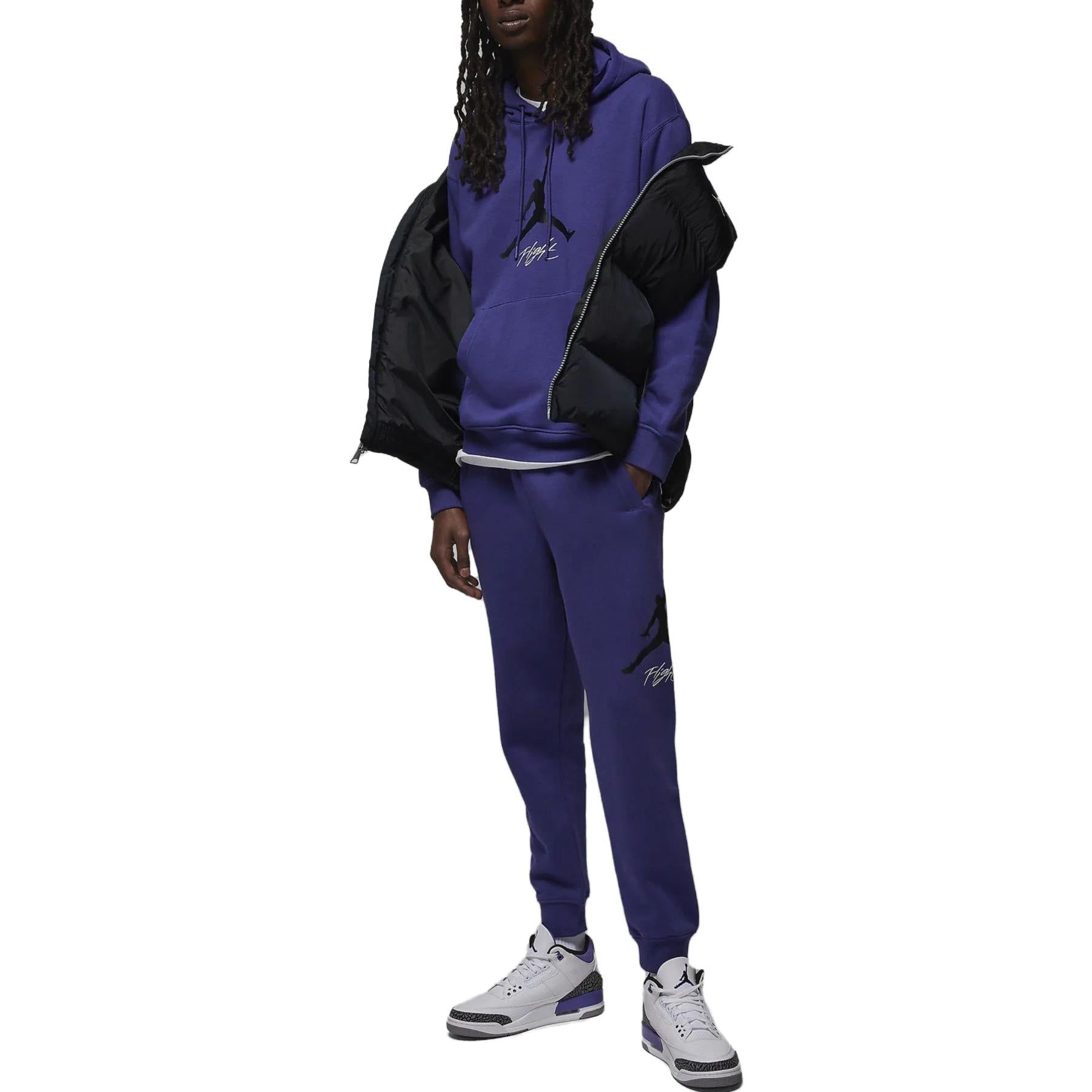 Air Jordan Essentials Fleece Hoodie 'Sky J Purple' FD7545-502 sold by KicksCrew product image thumbnail 4