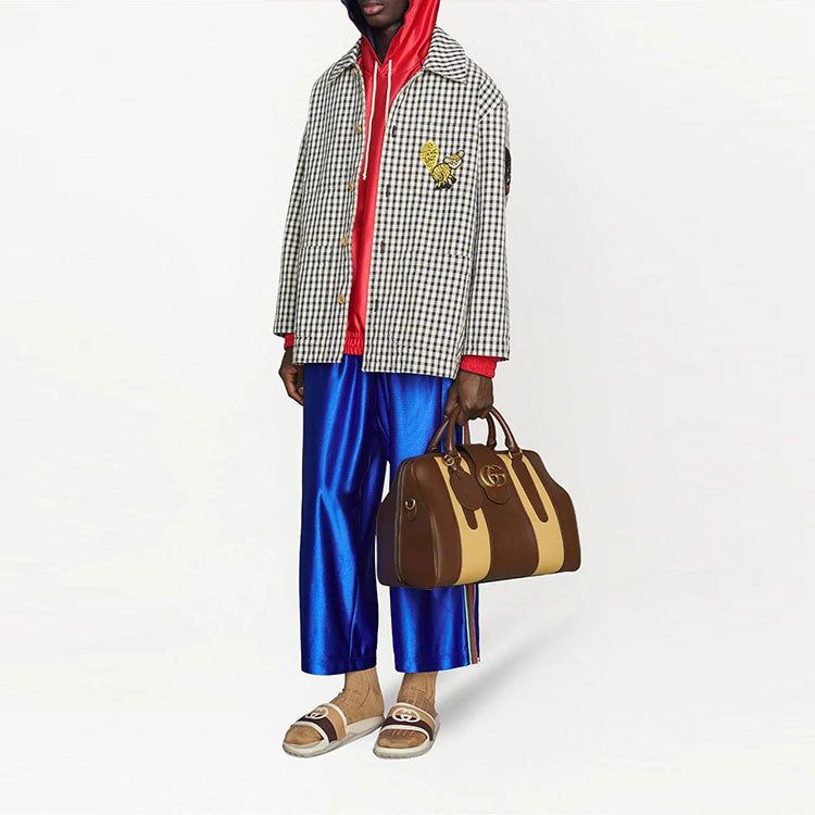 Gucci Shiny Jersey Pant With Web 'Royal Blue ' 654750-XJDI9-4364 sold by KicksCrew product image thumbnail 2