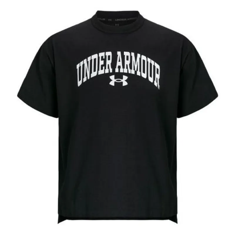 Under Armour APAC Half Sleeve Wordmark Logo T-shirt 'Black' 1387994-001 sold by KicksCrew
