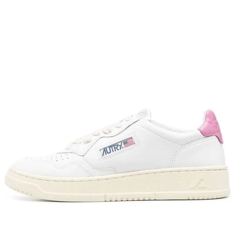 (WMNS) AUTRY Medalist low Leather 'White Pink' AULW-LL55 sold by KicksCrew