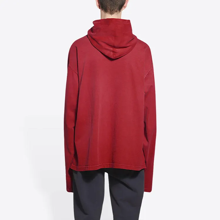 Balenciaga Est. 1917 College Logo Print Hoodie 'Red' 674685TLV896163 sold by KicksCrew product image thumbnail 4
