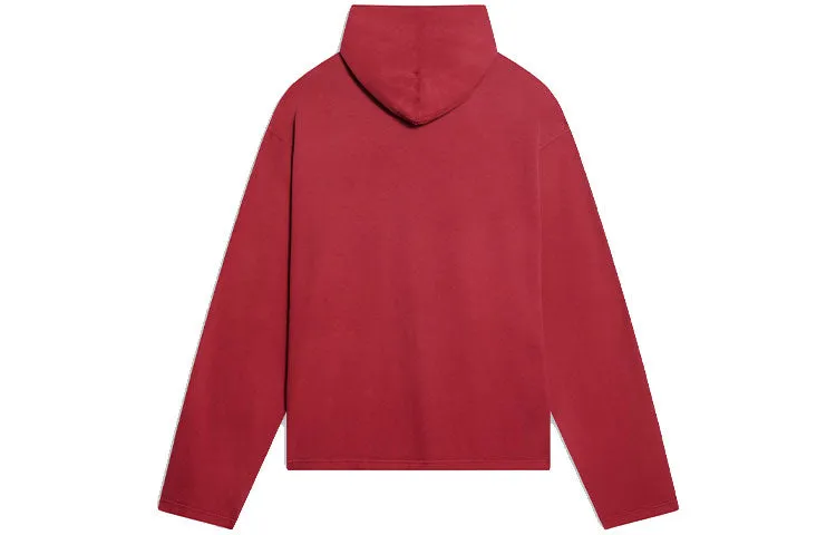 Balenciaga Est. 1917 College Logo Print Hoodie 'Red' 674685TLV896163 sold by KicksCrew product image thumbnail 2