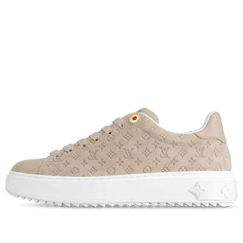 (WMNS) LOUIS VUITTON Time Out Sneakers 'Beige Minimonogram' 1ABR2I sold by KicksCrew