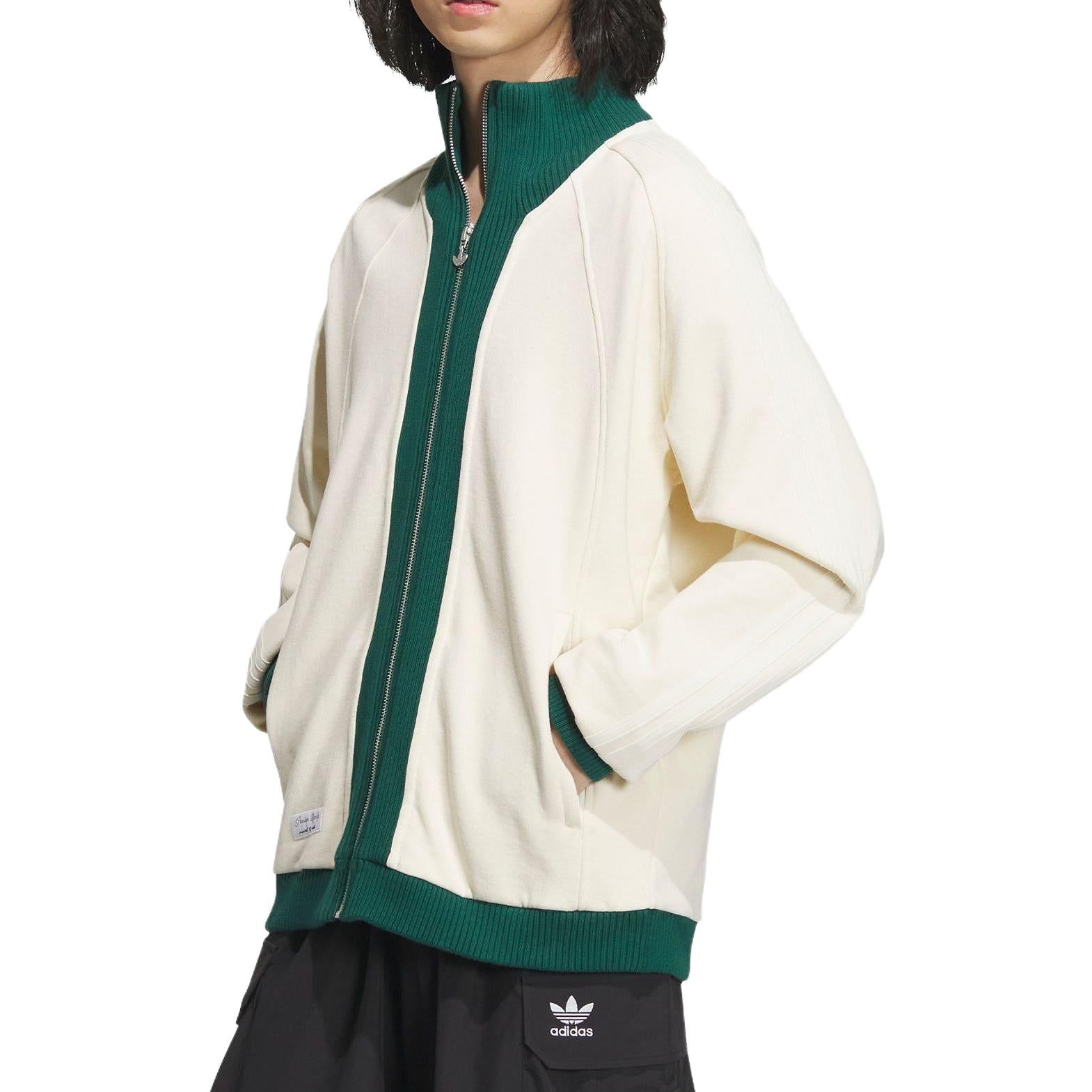 adidas originals x Notitle FW23 Sport Jacket 'White Green' IN1087 sold by KicksCrew product image thumbnail 2