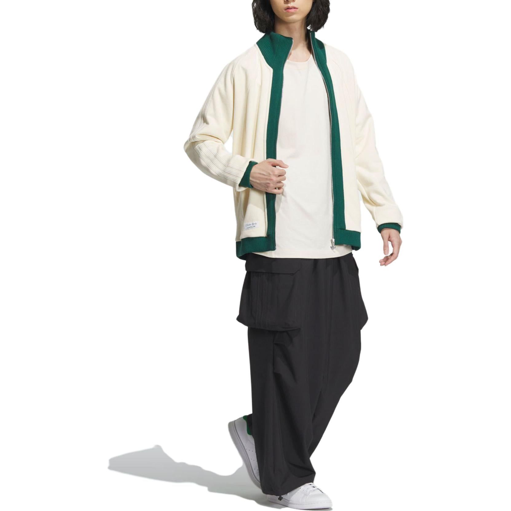adidas originals x Notitle FW23 Sport Jacket 'White Green' IN1087 sold by KicksCrew product image thumbnail 4