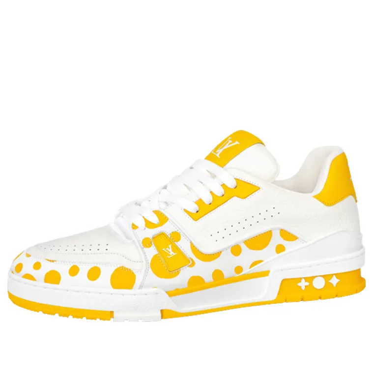 LOUIS VUITTON x YAYOI KUSAMA Sneaker 'White Yellow' 1ABD1U sold by KicksCrew