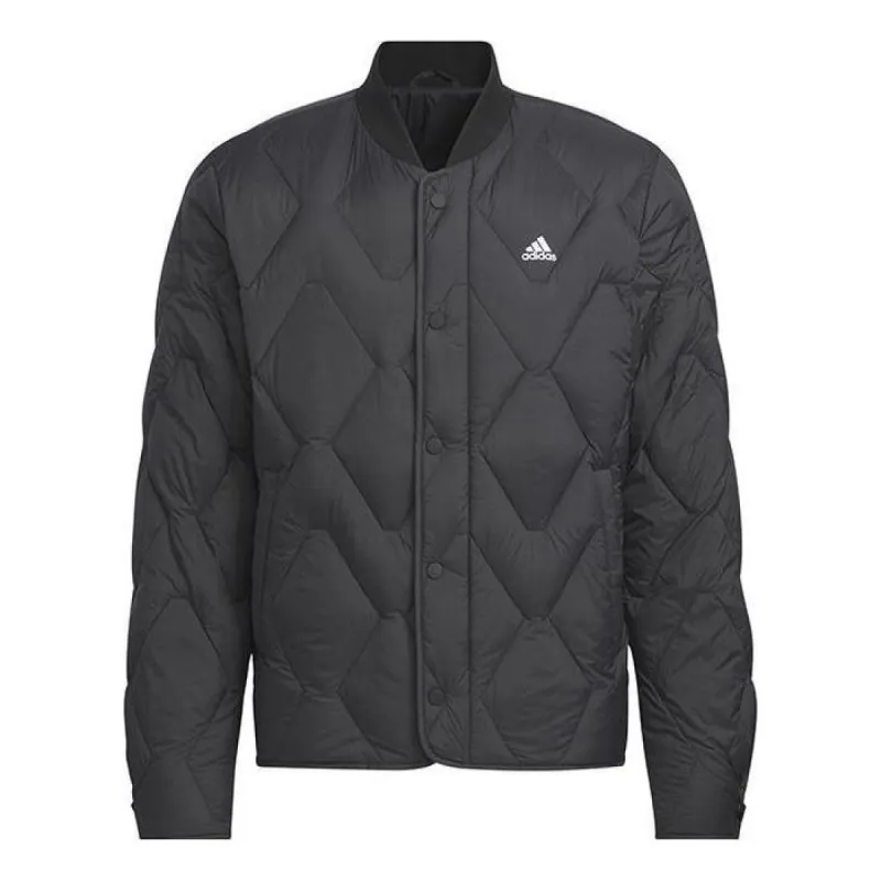Adidas Regular Varsity Down Jacket 'Black' IW0775 sold by KicksCrew